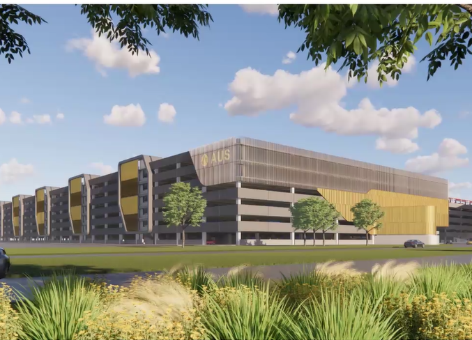 AUS International Airport WEST Parking Garage “Yellow Garage”  –  Austin, Texas